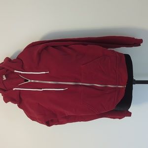 Red Zippy Sweater with Hood